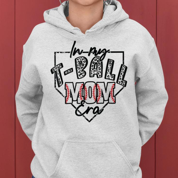 In My T-Ball Mom Era T-Ball Ball Mama Mother Leopard Print Women Hoodie