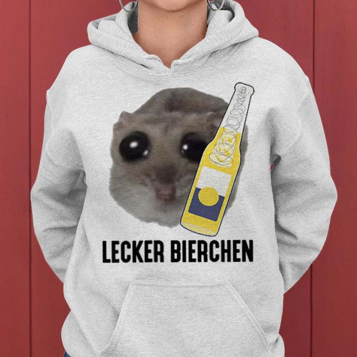 Tasty Beer X Sad Hamster Meme Tornado Boy Beer Fun Kapuzenpullover für Damen