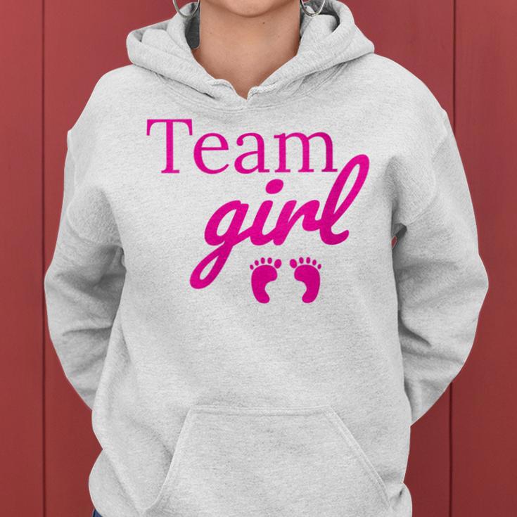 Team Girl Pink Baby Shower Gender Reveal Party Women Hoodie