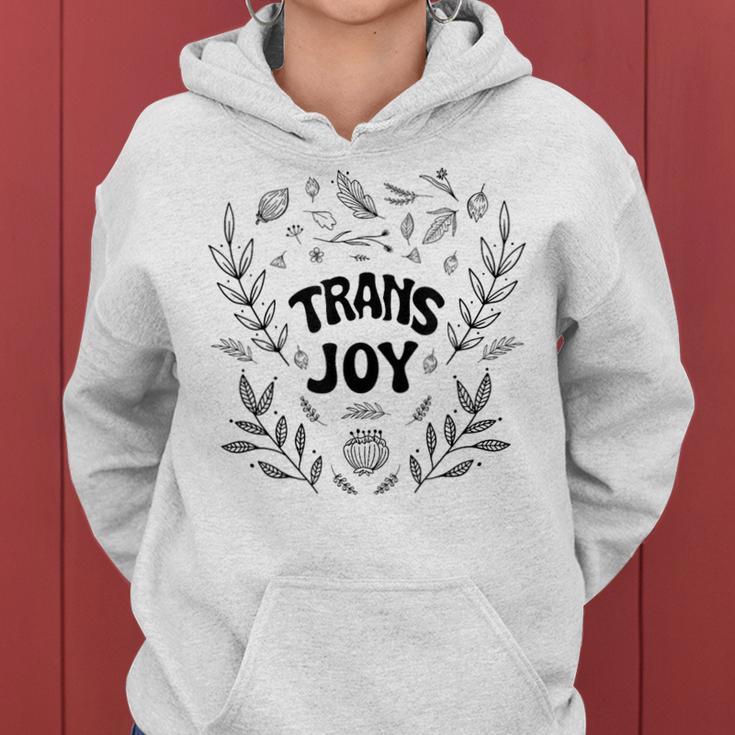 Transgender Pride Joy Floral Trans Pride Month Women Hoodie