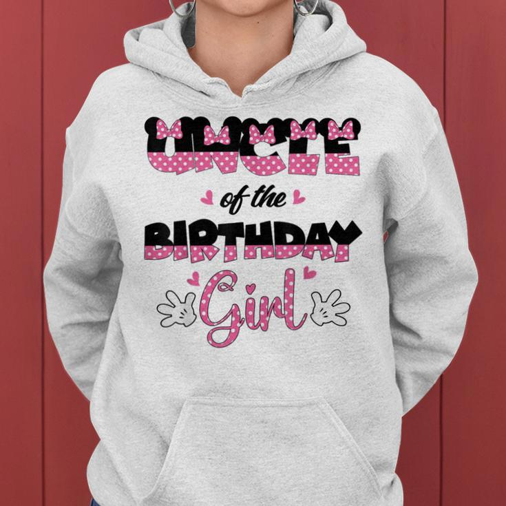 Uncle Of The Birthday Girl Mouse Family Matching Women Hoodie