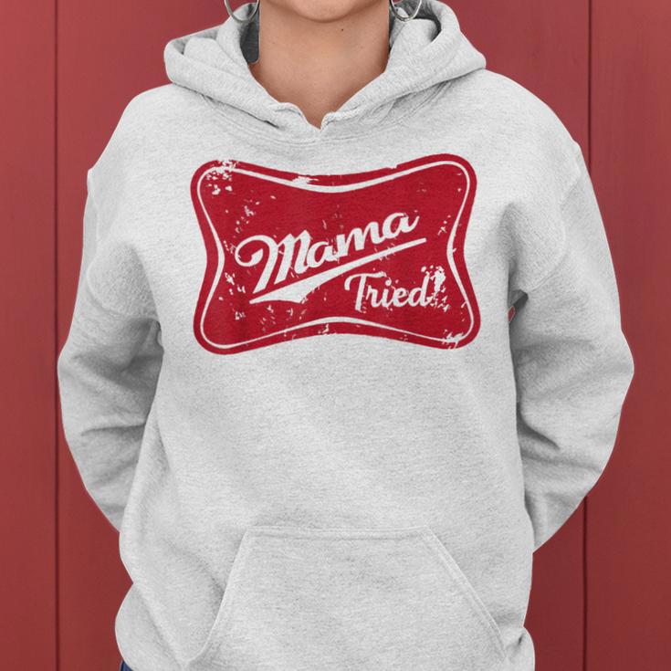 Vintage Mama Tried Retro Country Outlaw Music Western Women Hoodie