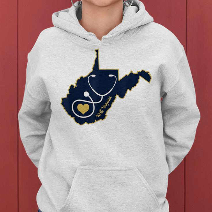 West Virginia Nurse And Medical Wv Women Hoodie