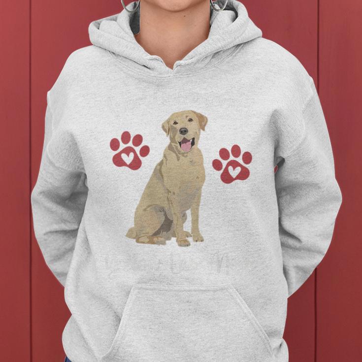 Worlds Awesomest Yellow Lab Mom Dog Lover Saying Quote Women Hoodie