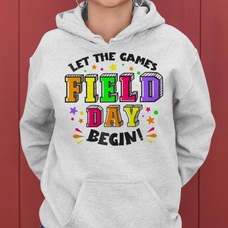 Yellow Field Day Let Games Start Begin Kid Boy Girl Teacher Women Hoodie