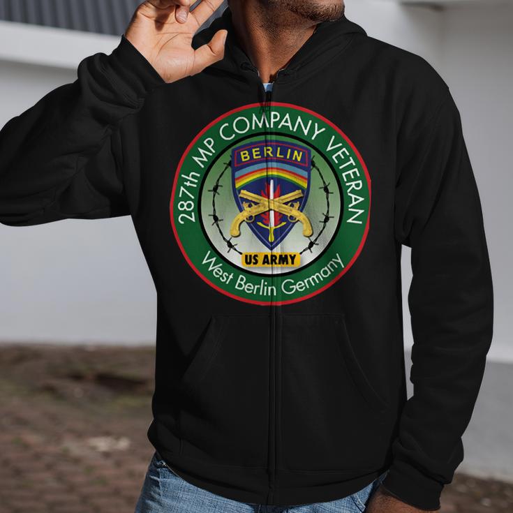 287Th Mp Company Berlin Veteran Unit PatchShirt Zip Up Hoodie