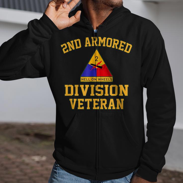 2Nd Armored Division Veteran Zip Up Hoodie