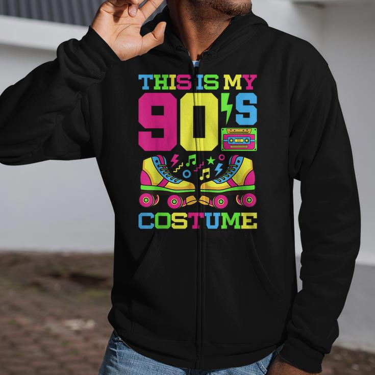 90S Costume 1990S Theme Party Nineties Styles Fashion Outfit Zip Up Hoodie