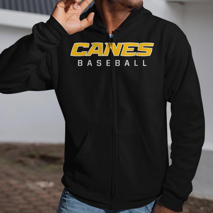 Canes Baseball Sports Zip Up Hoodie