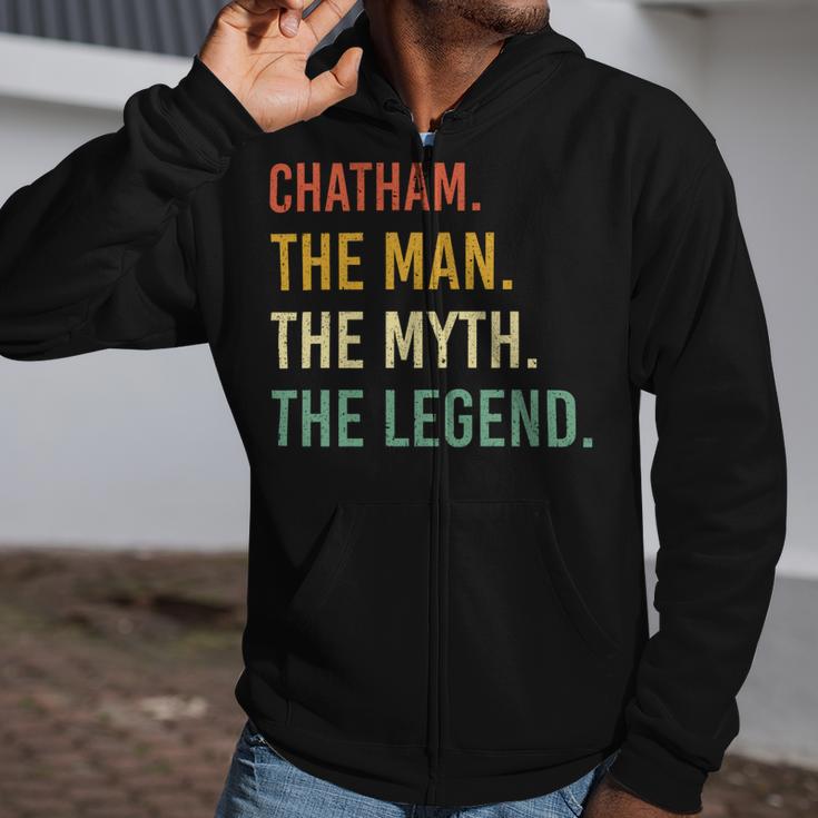 Chatham Name Shirt Chatham Family Name Zip Up Hoodie