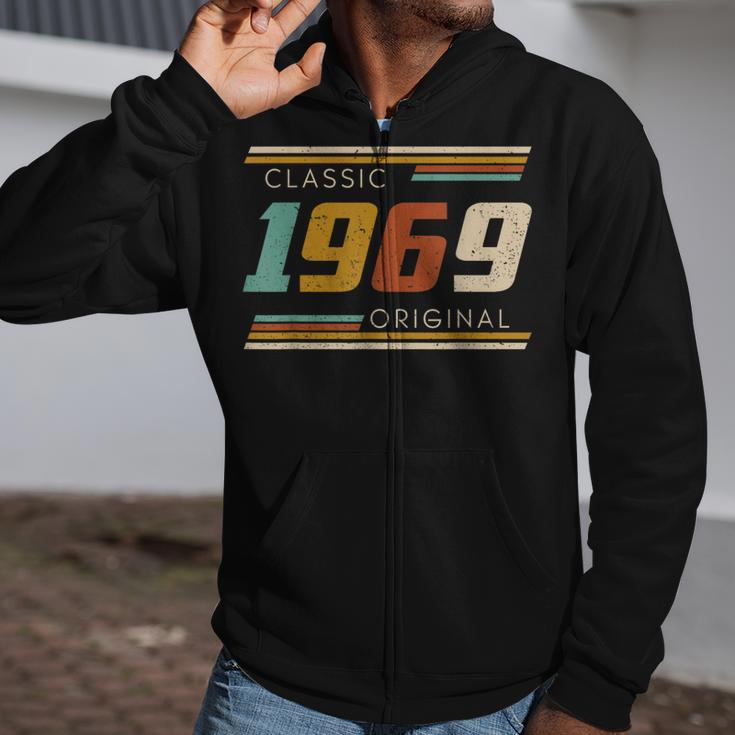 Classic 1969 Original Birthday Zip Up Hoodie