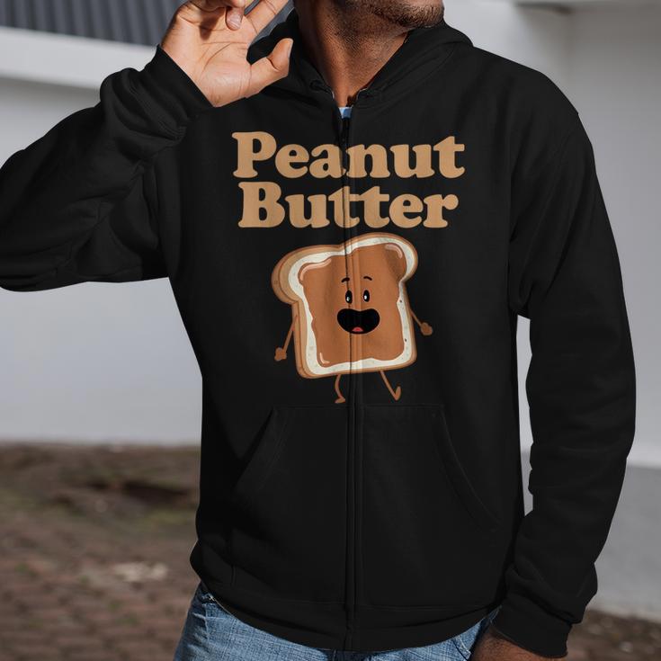 Dancing Peanut Butter Matching Peanut Butter And Jelly Zip Up Hoodie