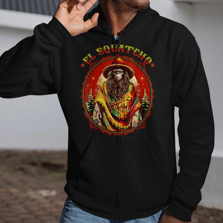 El Squatcho Poncho – Western Bigfoot Sasquatch Zip Up Hoodie