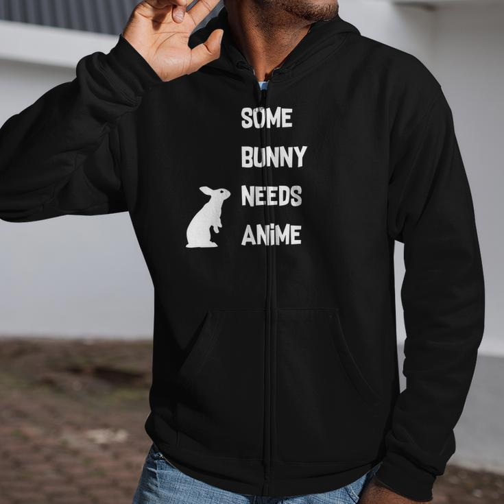 Easter Some Bunny Needs Anime Zip Up Hoodie