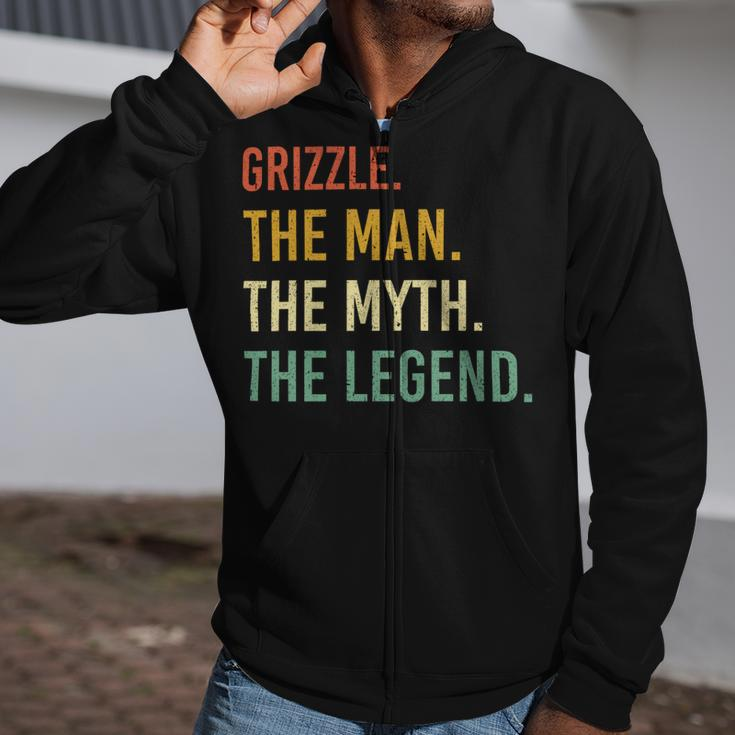 Grizzle Name Shirt Grizzle Family Name Zip Up Hoodie