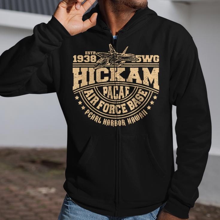 Hickam Air Base Usaf Pearl Harbor Hawaii Usa Zip Up Hoodie