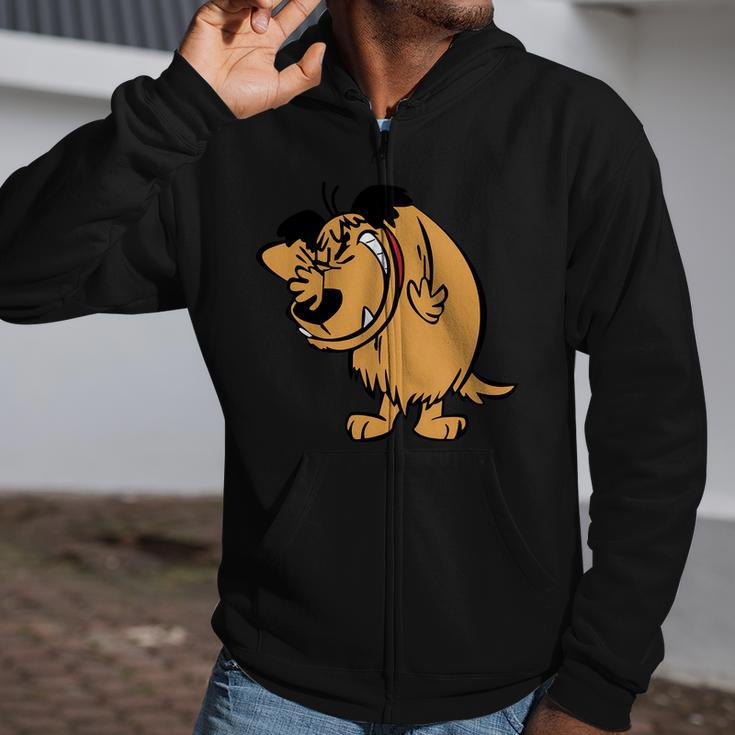 Muttley Dog Smile Mumbly Wacky Races V2 Zip Up Hoodie