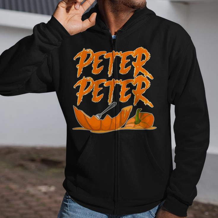 Peter Peter Pumpkin Eater Tshirt Zip Up Hoodie