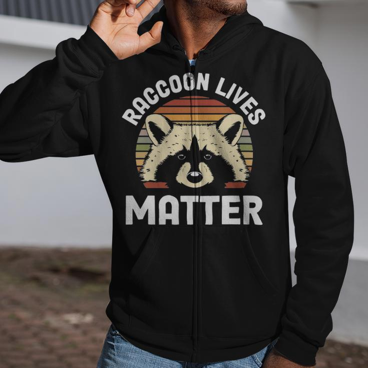 Raccoon Lives Matter Raccoon Raccoon Lives Matter Raccoon Zip Up Hoodie