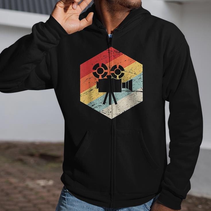 Retro Vintage Camera Filmmaker Zip Up Hoodie