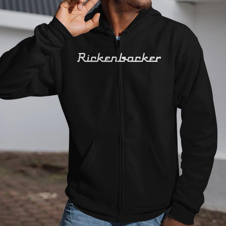 Rickenbackers Tee Logo Tshirt Zip Up Hoodie