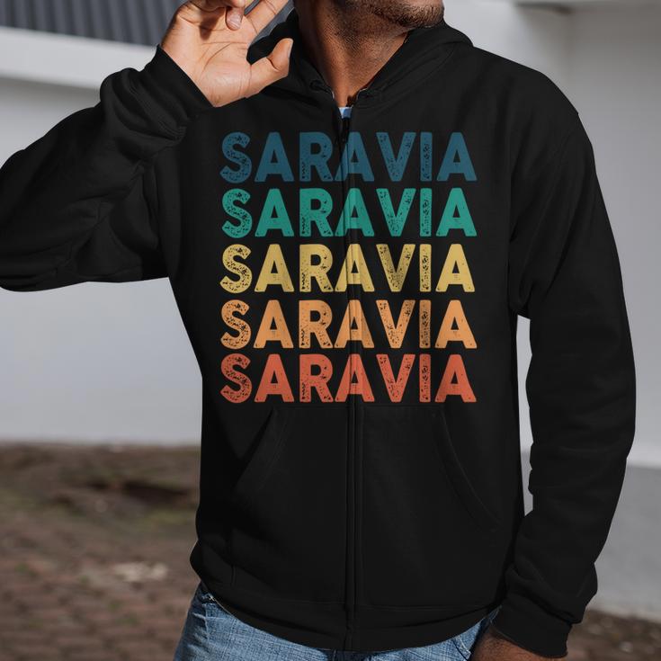 Saravia Name Shirt Saravia Family Name V3 Zip Up Hoodie