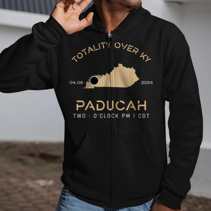 Solar Eclipse 2024 Usa Totality Paducah Kentucky 40824 Zip Up Hoodie