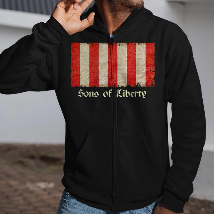 Sons Of Liberty Flag Zip Up Hoodie