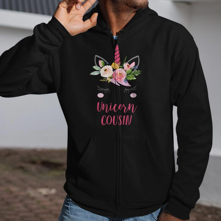 Unicorn Cousin Pregnancy Reveal To Family Zip Up Hoodie