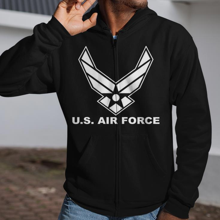 US Air Force Logo Zip Up Hoodie