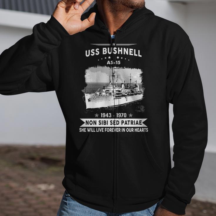 Uss Bushnell As Zip Up Hoodie