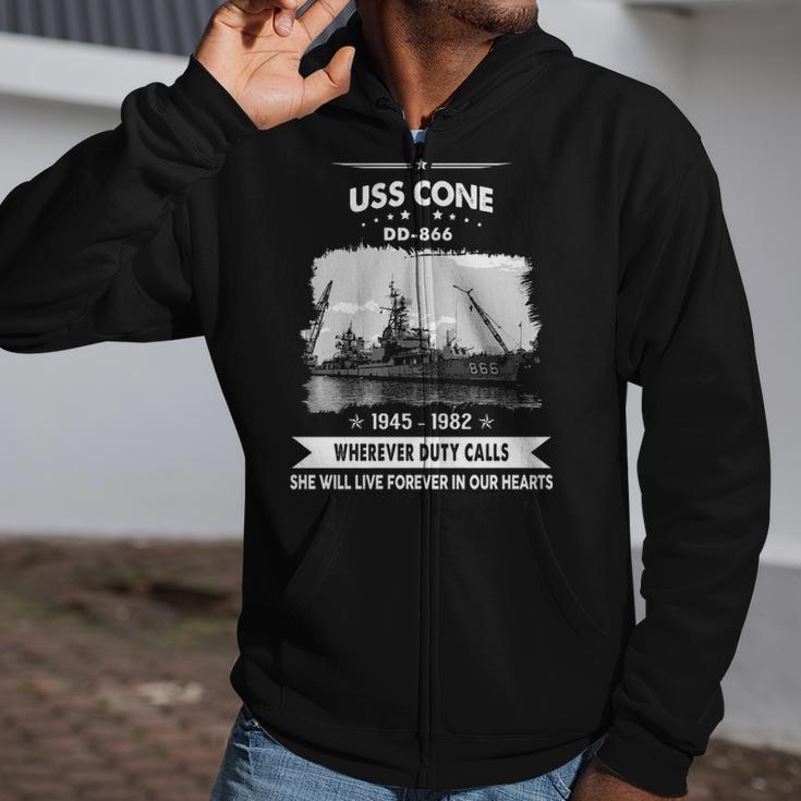 Uss Cone Dd Zip Up Hoodie