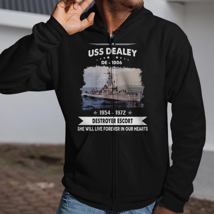 Uss Dealey De 1006 Uss Dealy Zip Up Hoodie