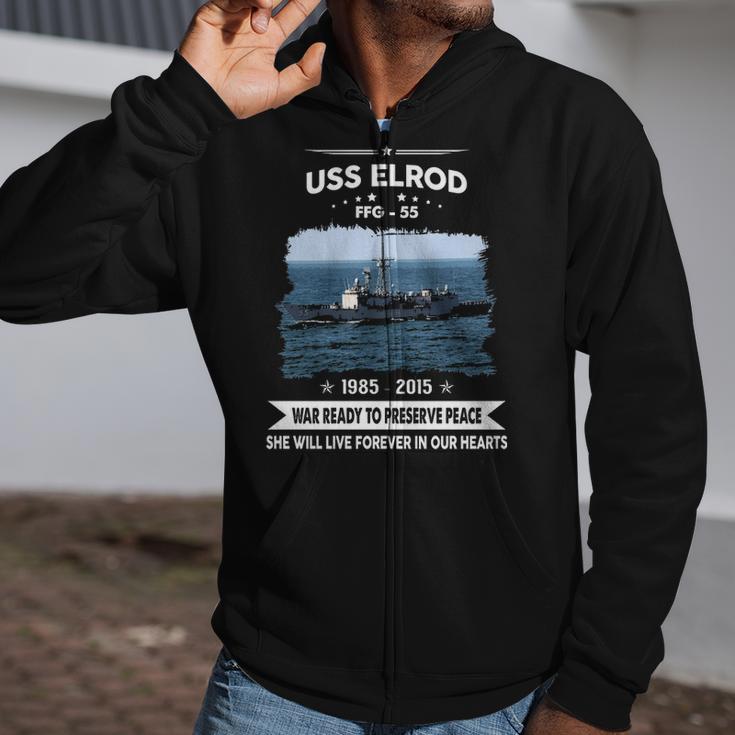 Uss Elrod Ffg Zip Up Hoodie