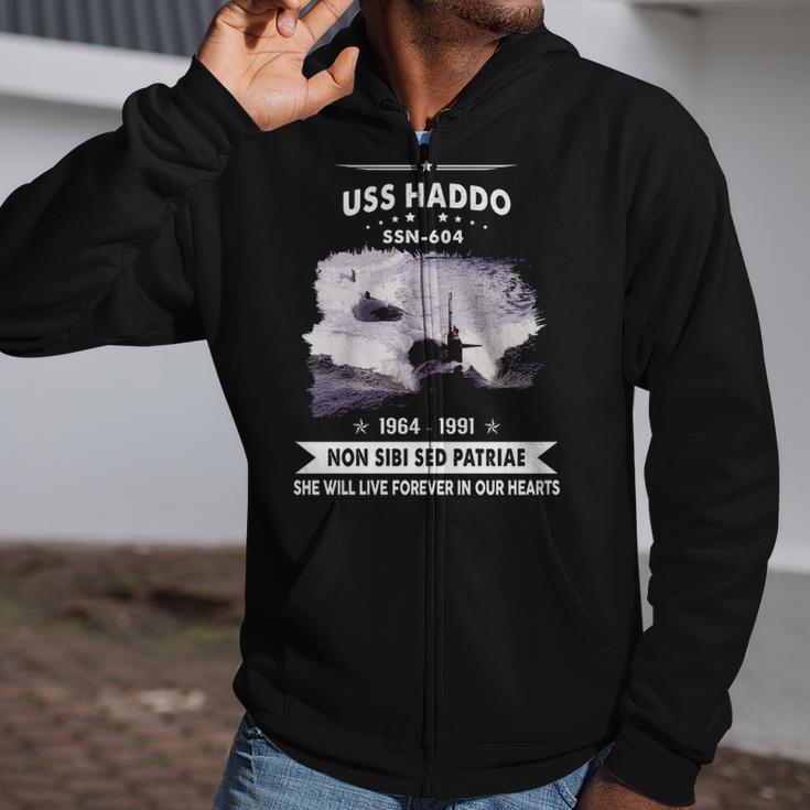 Uss Haddo Ssn Zip Up Hoodie