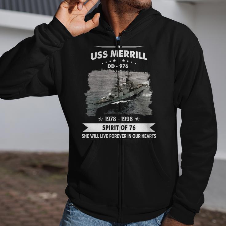 Uss Merrill Dd 976 Dd Zip Up Hoodie