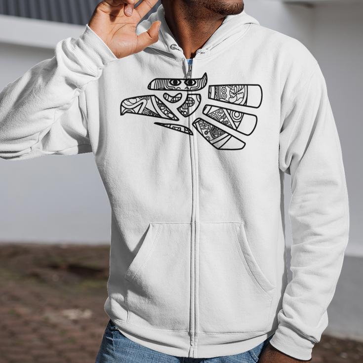 Hecho En Mexico Aztec Calendar Mexican Eagle Zip Up Hoodie