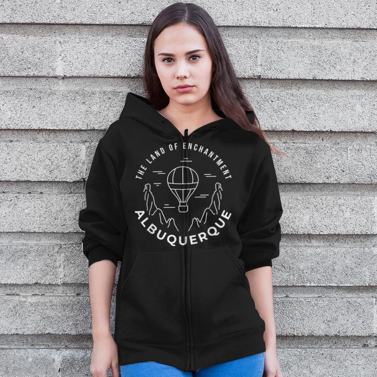 Albuquerque Air Balloon Festival New Mexico Fiesta Logo Zip Up Hoodie