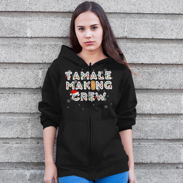 Christmas Tamale Making Crew Zip Up Hoodie