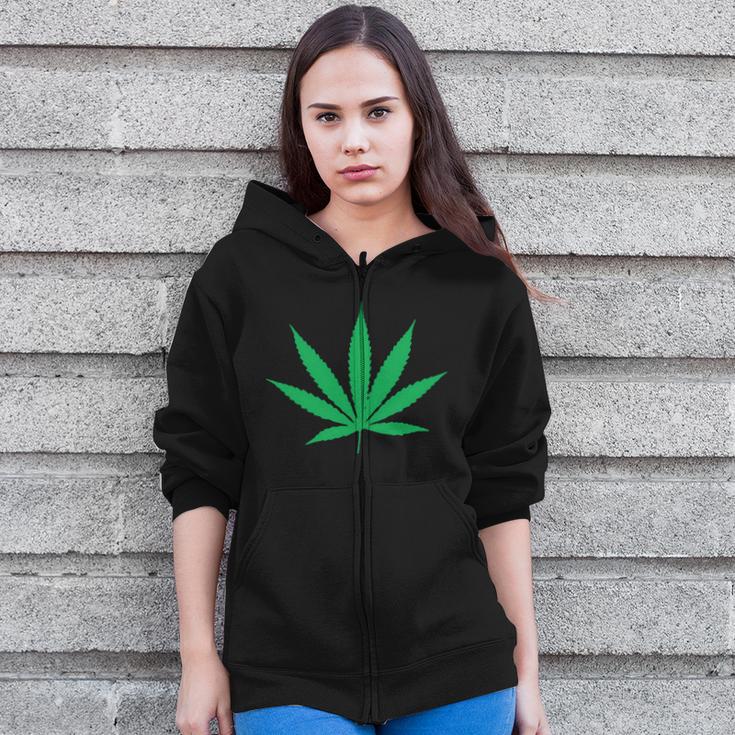 Pot Weed Reefer GrassShirt Zip Up Hoodie