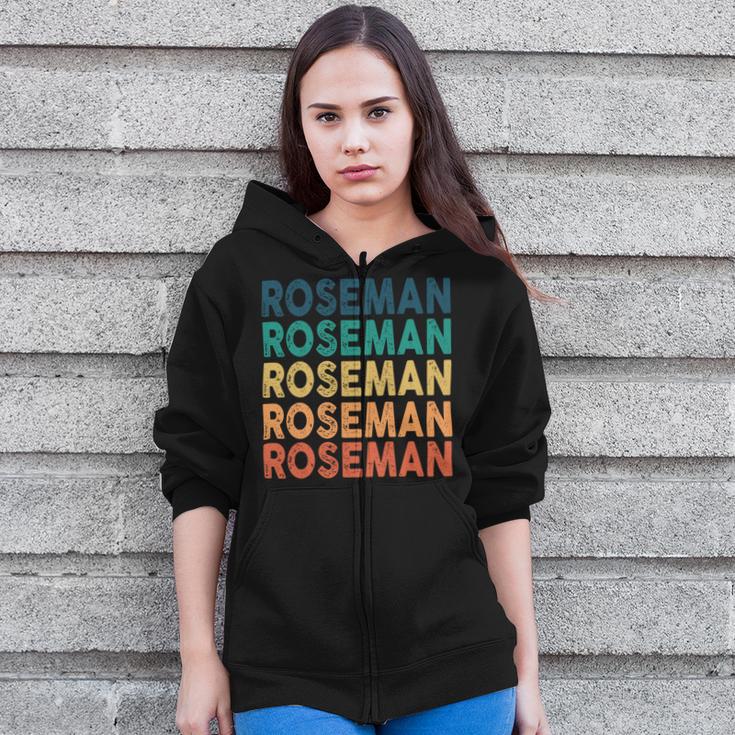 Roseman Name Shirt Roseman Family Name V2 Zip Up Hoodie