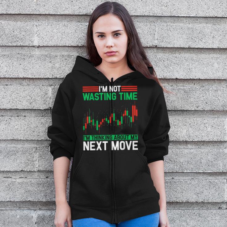 Stock Market Broker Trader Forex Day Trading Stock Trading Zip Up Hoodie