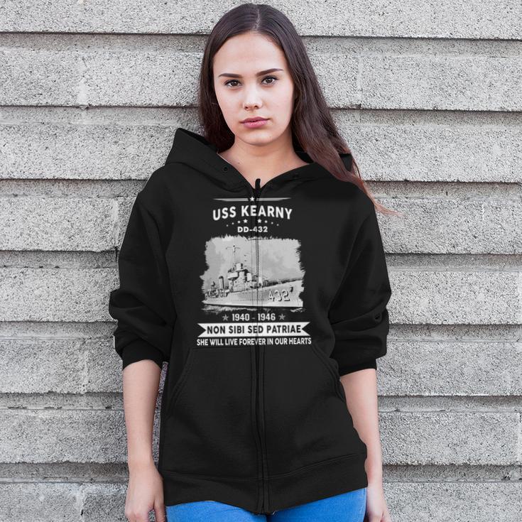 Uss Kearny Dd Zip Up Hoodie