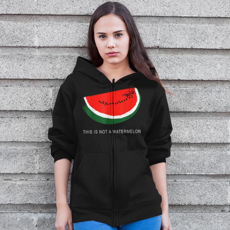 Watermelon 'This Is Not A Watermelon' Palestine Collection Zip Up Hoodie