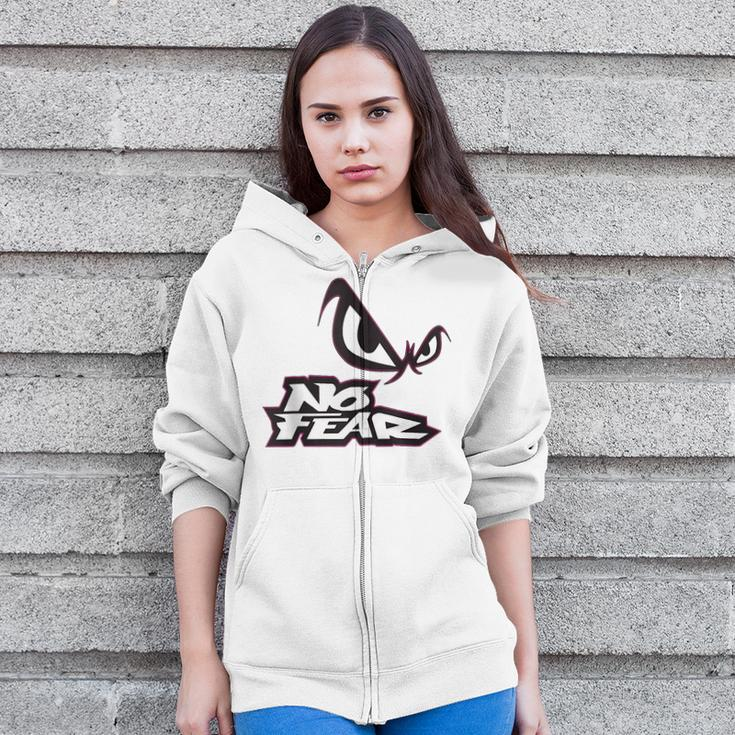 No Fear Just Fearless 90'S Retro Skater N Nostalgia Sk8er Zip Up Hoodie
