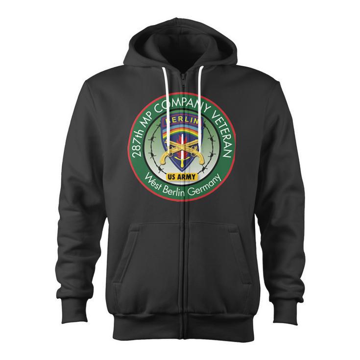 287Th Mp Company Berlin Veteran Unit PatchShirt Zip Up Hoodie