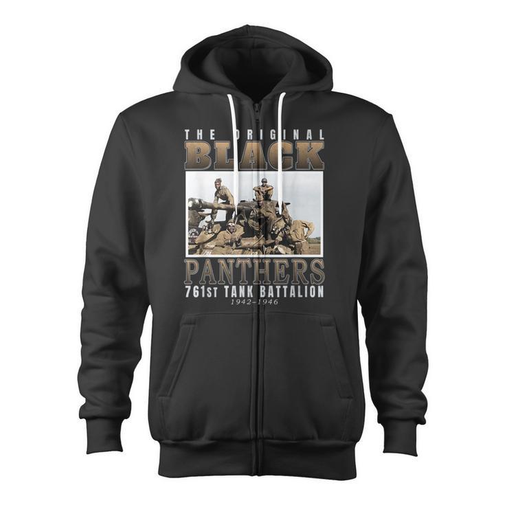 761St Tank Battalion Tribute Black Panthers Ww2 Heroes Zip Up Hoodie