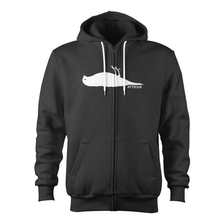 Atticus Crow Logo Zip Up Hoodie