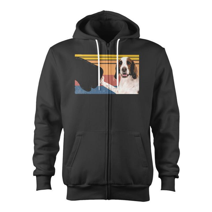 Best Irish Red And White Setter Dad Ever Zip Up Hoodie