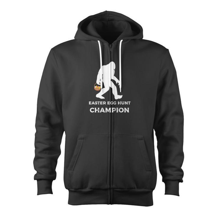 Bigfoot Easter Egg Hunt Champion Zip Up Hoodie